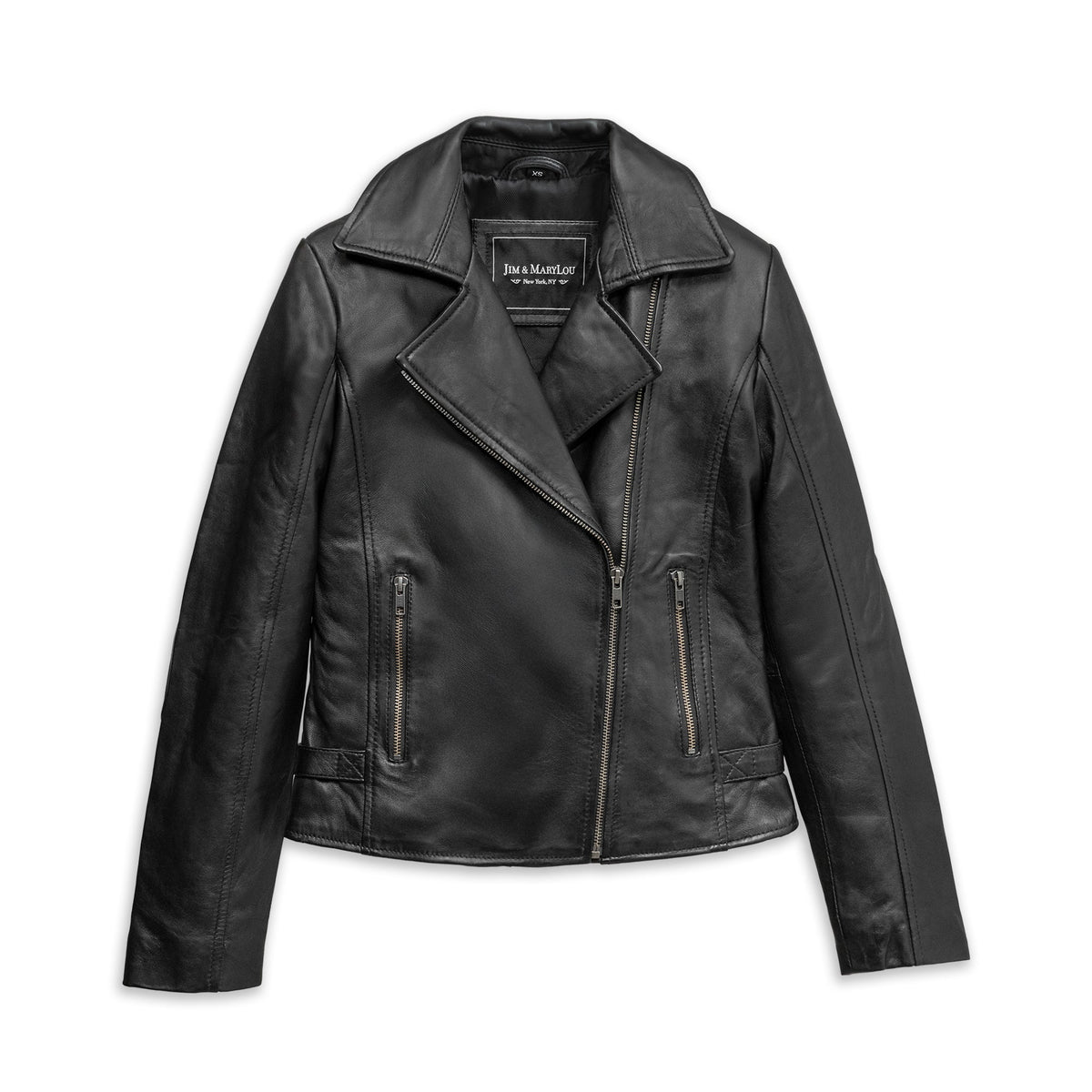Jolene Women's Asymmetrical Zipper Leather Jacket