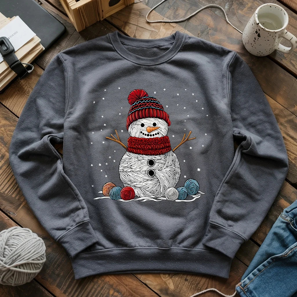 Yarn Snowman Sweatshirt