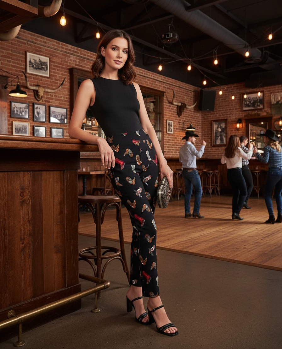 Krazy Larry P507 Boots Pull on Ankle Pants