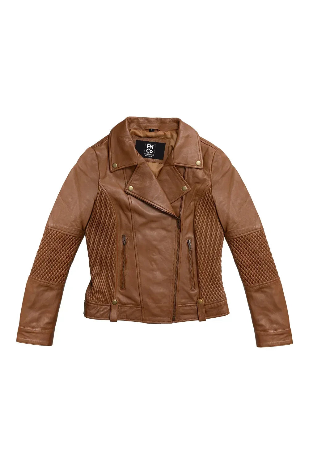 Lindsay Women's Black Lambskin Leather Moto Jacket