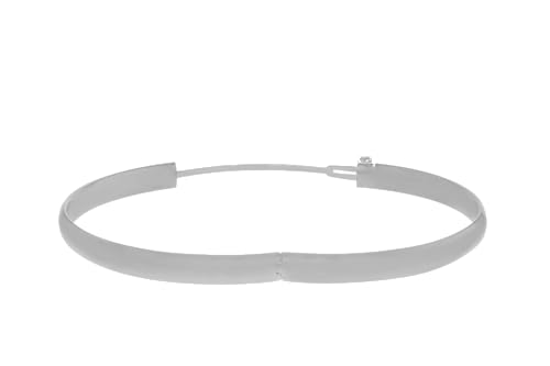 Floreo 14k White Gold 6mm Polished Bangle Bracelet 7 Inch