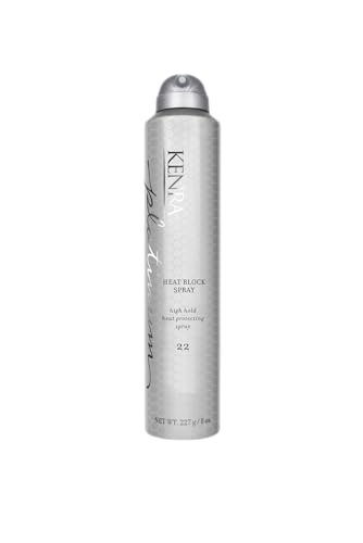 Kenra Professional Platinum Heat Block Spray 22 | Heat Protecting Hairspray | All Hair Types | 8 oz.