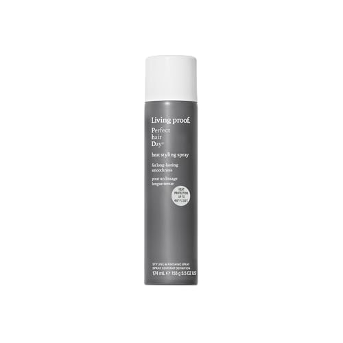 Living Proof Perfect Hair Day Heat Styling Spray – Smoothness for 48 Hours, Heat Protection up to 450°F, Ultra-Fine Mist for Damp or Dry Hair, 5.5 oz