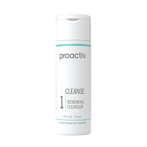 Proactiv Acne Cleanser - Benzoyl Peroxide Face Wash and Acne Treatment - Daily Facial Cleanser and Hyularonic Acid Moisturizer with Exfoliating Beads - 90 Day Supply, 6 Fl Oz