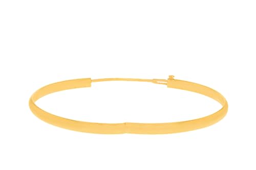 Floreo 14k Yellow Gold 5mm Polished Bangle Bracelet 7 Inch