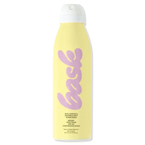 Bask SPF 50 Sunscreen Spray - Non-Aerosol, Broad Spectrum UVA/UVB Protection, Dermatologist Recommended, Moisturizing, Lightweight & Non-Greasy, 5.5 oz