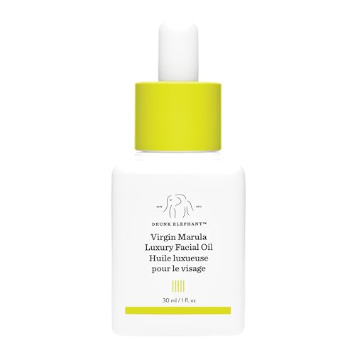 Drunk Elephant Virgin Marula Luxury Facial Oil - 30 ml/1 fl oz - Face Oil - Clean Clinical Skincare - Cruelty-Free - Dermatologist-Tested - Free of Essential Oils, Silicones, and Fragrance