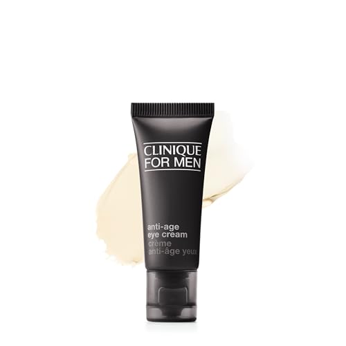 Clinique For Men Anti-Age Eye Cream Moisturizer | Hydrating + Brightening, Mini Travel Size, 0.5 Fl Oz