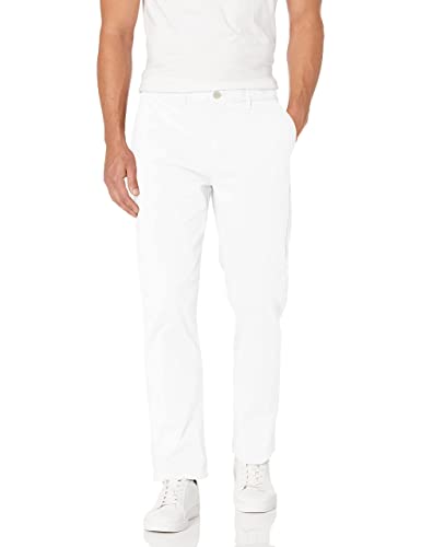 Tommy Hilfiger Men's Chino Pants Custom Fit, Bright White 32x38