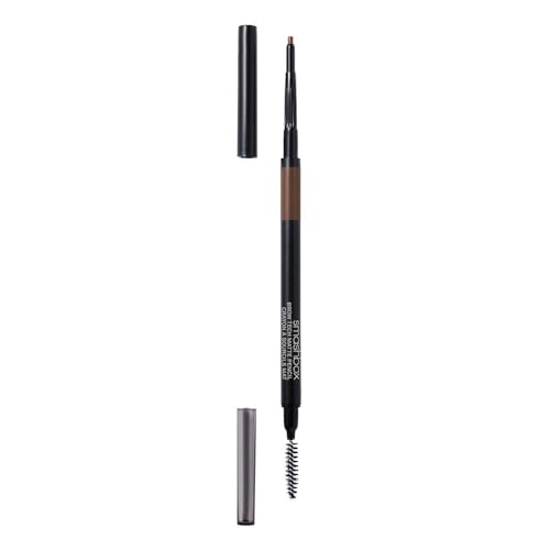 Smashbox Brow Tech Matte Eyebrow Pencil | Waterproof, Smudge Proof + Long Lasting Brow Pencil with Spoolie Brush, Brunette