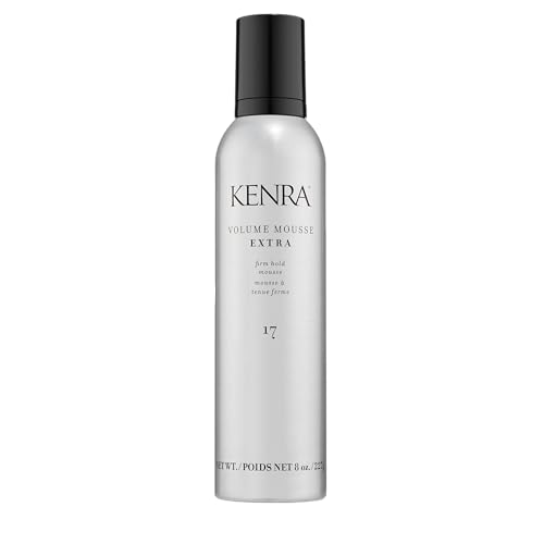 Kenra Volume Mousse Extra 17 | Firm Hold Mousse | Non-drying, Non-flaking Lightweight Formula | Tames Frizz & Conditions |Thermal Protection up to 450F| All Hair Types | 8 oz