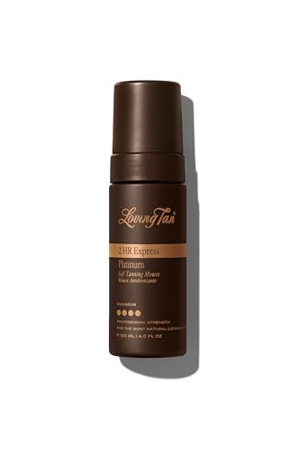 Loving Tan 2 HR Platinum Express Self Tanner Mousse (Max Dark) – 6.7 fl oz