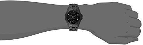 Bulova Men's Classic Dress 6-Hand Multi-Function Day/Date Quartz Watch, Black Patterned Dial, 43mm Style: 98C121