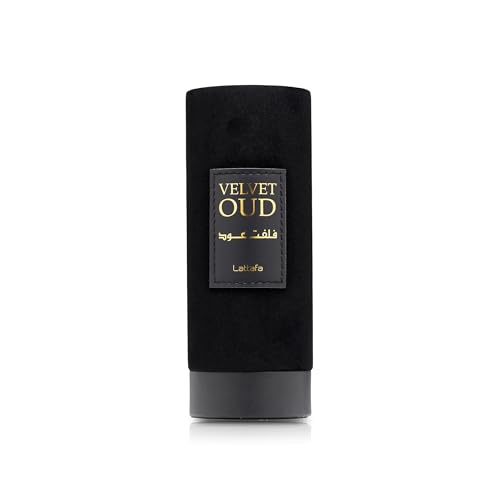 Lattafa Velvet Oud for Unisex Eau de Parfum Spray, 3.4 Ounce