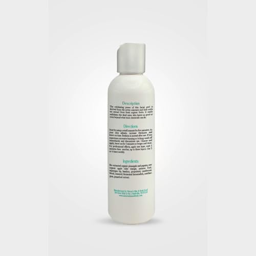 BioZyme Enzyme Peel | Natural Exfoliator for Face & Body | Chemical Peel Results Without Glycolic or Lactic Acid | Gentle, Powerful, Safe | No Harsh Chemicals | For Smooth, Radiant Skin | 4oz