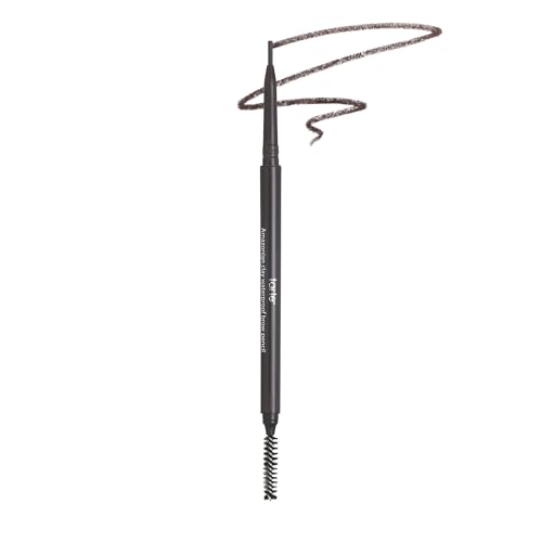 tarte Amazonian clay waterproof brow pencil – Eyebrow Pencil to Shape, Define & Fill with Vitamin E to Nourish Brows, Vegan & Cruelty-Free, full size, rich brown