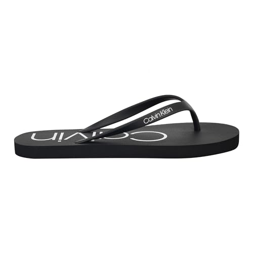 Calvin Klein Women's Salma Flip Flop, Black, 8