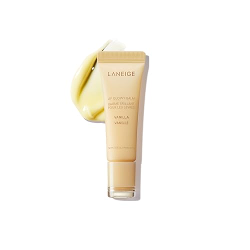 LANEIGE Lip Glowy Balm: Sheer Tinted Lip Treatment Balm Tube with Shea & Murumuru Butters for Hydrating, Moisturizing, Glossy, Non-Sticky Shine, Berry | Korean Skin Care, Vanilla