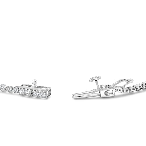 P3 POMPEII3 Pompeii 1.23Ct Diamond Lightweight 7" Tennis Bracelet 14k Gold Lab Grown - Size 7 (E/F,VS1-VS2)