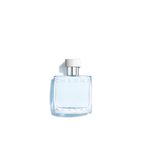 Azzaro Chrome Eau de Toilette — Mens Cologne — Citrus, Aquatic & Woody Fragrance, 1.0 Fl Oz