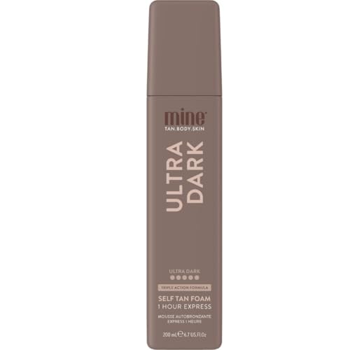 MineTan Ultra Dark Self Tanning Foam | Bronze Collection - Best Fake Tanner Mousse for a Deep Instant Bronzing Glow, 1 Hour Express, Face & Body, Ultra Hydrating Formula, Coconut Scented, 6.7 Fl Oz
