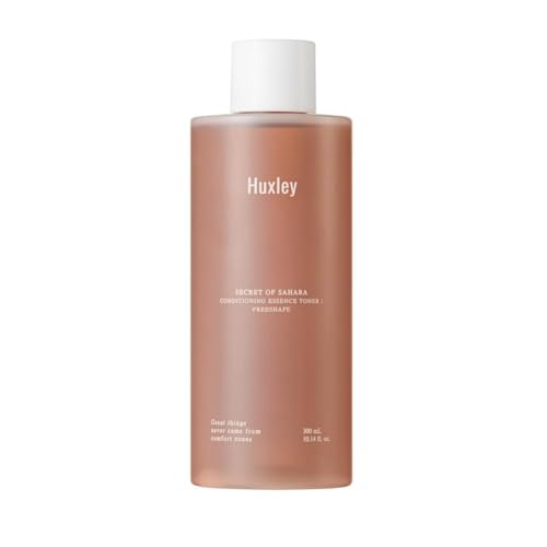 Huxley Secret of Sahara Conditioning Essence Toner: Free Shape, Korean High Moisture Hydrating Skin Prep, Dry Skin Care, Cactus and Ceramide NP | 300ml /10.1 fl. oz.