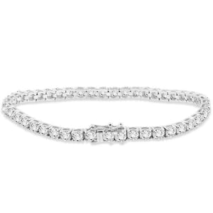 Pompeii 9 ct Genuine Diamond Tennis Bracelet 7" 14K White Gold
