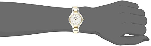Bulova Ladies' Classic Dress 3-Hand Quartz Stainless Steel Watch, Two Tone Gold, 28mm Style: 98L217