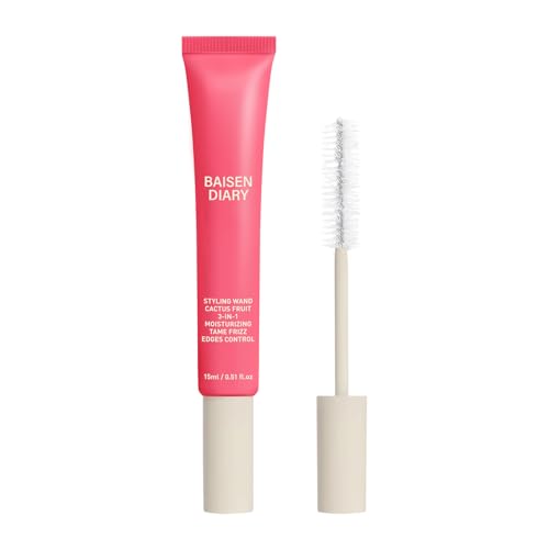 Hair Cactus Fruit 3-in-1 Hair Styling Cream & Flyaway Taming Wand – Sleek Finish, Frizz Control, Edge Smoothing & Hair Shine | Natural Oils Formula | Lightweight, Non-Greasy, Travel Size Styling Stick