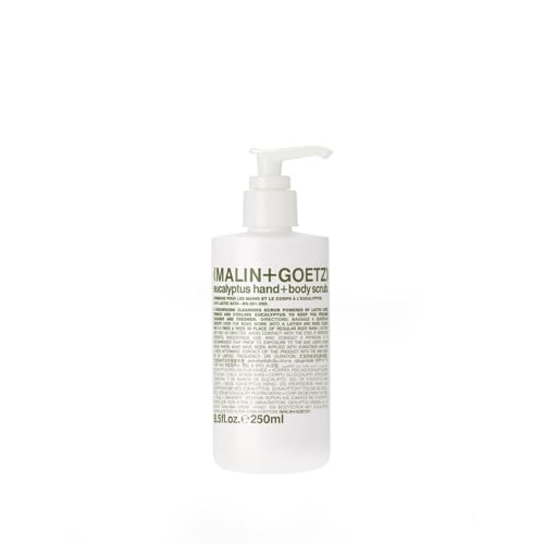 MALIN+GOETZ Eucalyptus Hand + Body Scrub, Resurfacing Cleanser, 8.5 fl Oz