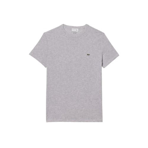Lacoste Men's Cotton Pima T-Shirt, Silver Chine, Medium