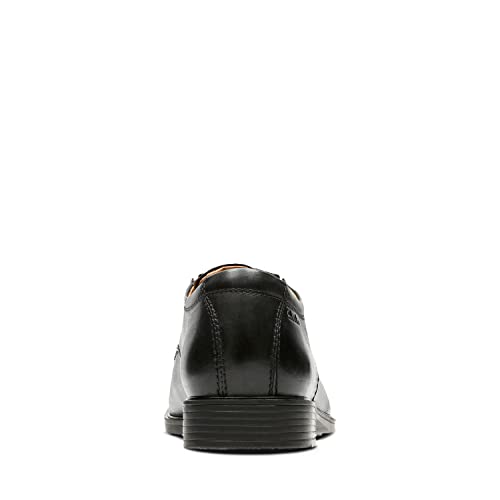 Clarks Men's Tilden Cap Oxford Shoe,Black Leather,11 M US