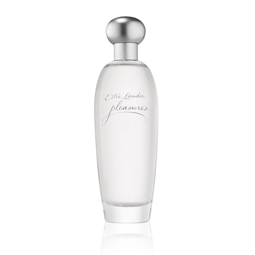 Estée Lauder Pleasures Eau de Parfum Spray with Notes of Lilies, White Peonies & Jasmine | Floral Perfume for Women | Perfumes for Women, 3.4 Fl Oz
