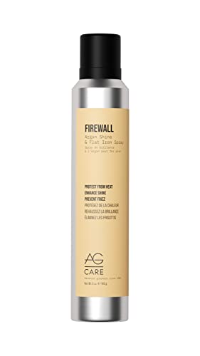 AG Care Firewall Argan Shine & Flat Iron Spray Heat Protectant and Maximum Shine Spray, 5 Oz