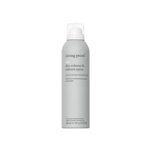Living Proof Full Dry Volume & Texture Spray – Instant Volume, Texture, Oil Absorption, Heat Protection, Lightweight Hold for Fine or Flat Hair, 7.5 oz