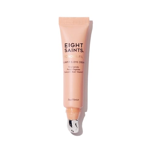 Eight Saints Wonder-fill Plumping Eye Cream, Anti Aging Eye Cream to Reduce Wrinkles, Fine Lines, & Under Eye Bags, Dark Circles Treatment, with Niacinamide, Protein Peptides, & Hyaluronic Acid, 0.5oz