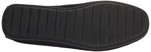 HUGO Women's Dandy Moccasin Loafer, 12 US, Sky Captain Navy