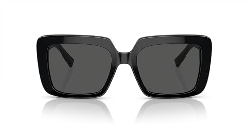 Versace Woman Sunglasses Black Frame, Dark Grey Lenses, 54MM