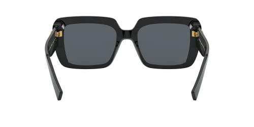 Versace Woman Sunglasses Black Frame, Dark Grey Lenses, 54MM