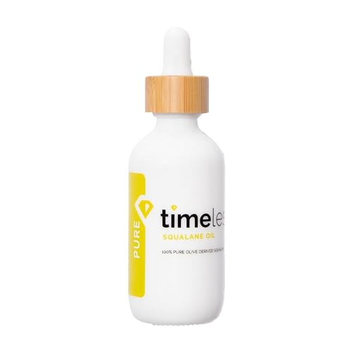 Timeless Squalane Oil 100% Pure, Plant-Based Dry Oil, 2 fl oz