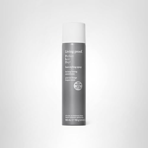 Living Proof Perfect Hair Day Heat Styling Spray – Smoothness for 48 Hours, Heat Protection up to 450°F, Ultra-Fine Mist for Damp or Dry Hair, 5.5 oz