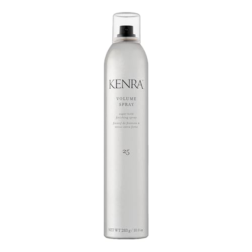 Kenra Professional Volume Spray 25 50% | Super Hold Finishing & Styling Hairspray | Flake-free & Fast-drying | Wind & Humidity Resistance | All Hair Types | 10 oz