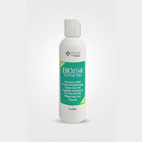 BioZyme Enzyme Peel | Natural Exfoliator for Face & Body | Chemical Peel Results Without Glycolic or Lactic Acid | Gentle, Powerful, Safe | No Harsh Chemicals | For Smooth, Radiant Skin | 4oz