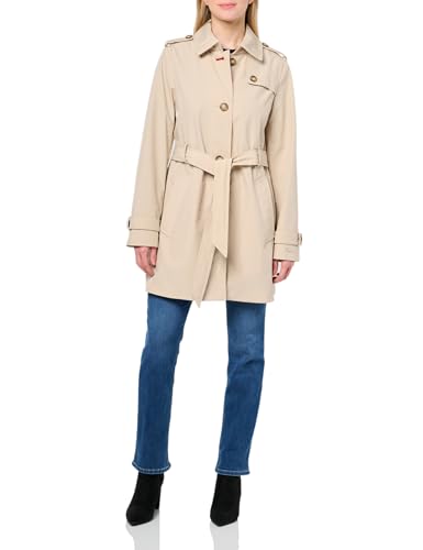 Tommy Hilfiger Women's Belted Trench Coat Chino X-Large
