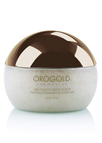 OROGOLD White Gold 24K Classic Body Scrub - with Sea Salt - 9.7 Oz