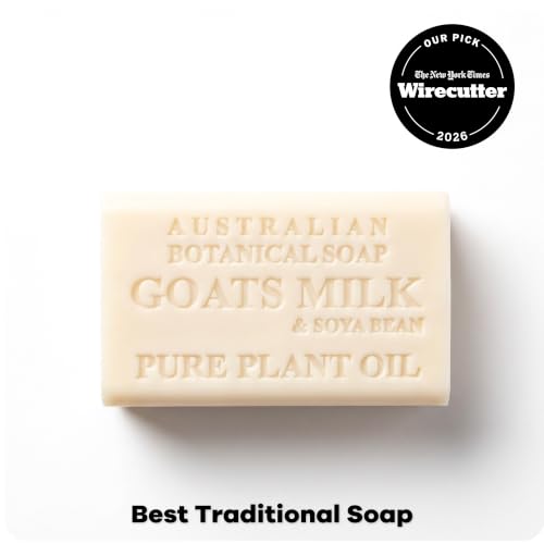 Australian Botanical Soap 6.6 OZ, Pack of 8, Goat Milk Soap Bars with Soya Bean Oil, Enriched with Organic Shea Butter, Suitable for All Skin Types, Packaging May Vary