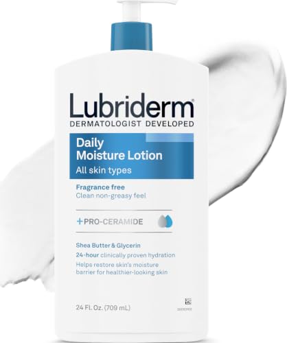 Lubriderm Daily Moisture Body Lotion, Fragrance Free, 24 fl. oz
