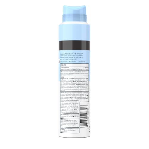 Neutrogena Ultra Sheer Sunscreen Spray SPF 45 Body Mist, 3 x 5 oz