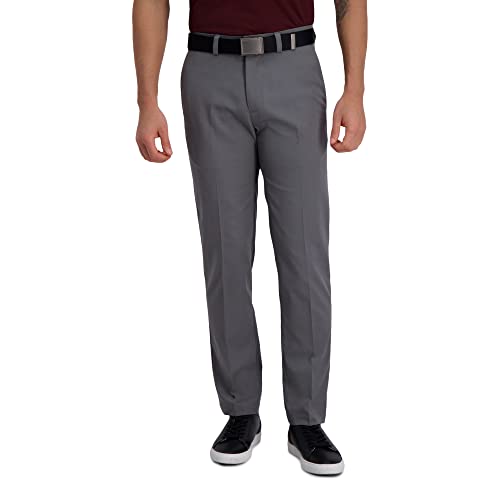 Haggar Mens Hc71080 Casual Pants, Heather Grey, 36W x 29L US
