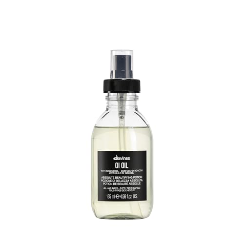 Davines OI Oil | Weightless Hair Oil Perfect for Dry Hair, Coarse & Curly Hair Types | Anti-Frizz for Soft, Shiny Hair | 135 ml (4.56 Fl Oz)